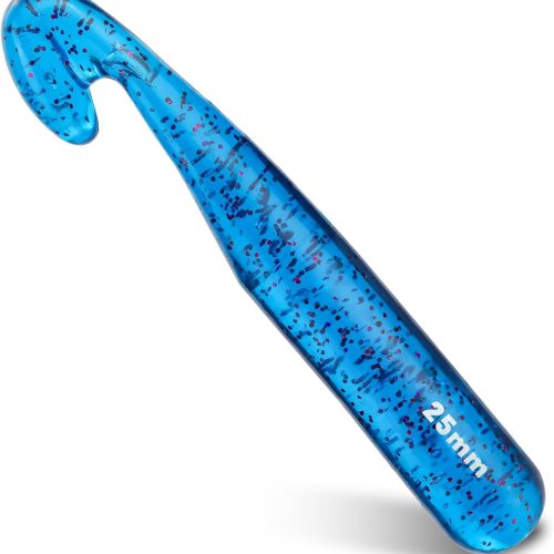 25 mm Crochet Hook, Large Crochet Hooks for Chunky Yarn Ergonomic Knitting Needles Crochet Needle for Beginners and Crocheting Yarn (Blue)