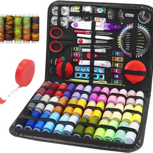1 Sewing kit, 229 pcs Sewing Accessories, Friendly for Beginner and Professional for Worker, Suitable for Travel, Home, School and DIY Gift, Needles, Scissors, 41XL Thread Spools