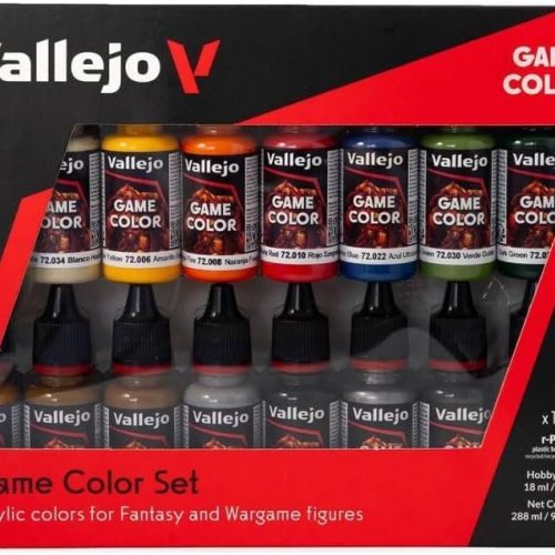 Vallejo - Game Color Introduction Set | Starter Set for Fantasy and Wargame Figures | 16 Bottles x 18 ml (0.60 fl.oz.)
