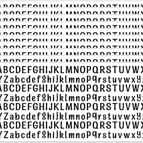 1 10 Sheet Small Letter Stickers, 1/2 Inch Self Adhesive Alphabet Stickers, Cute Vinyl Letter Stickers for Arts Crafts Outdoor Sign Poster Windows Doors Mailboxes Car Truck - Black