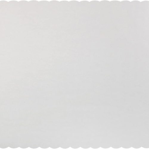 1 Paper Placemats - Disposable - Scalloped Edge (50, White)