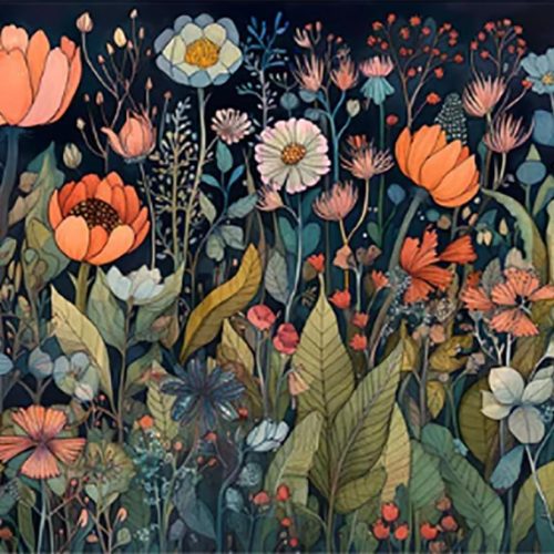 GemZono Diamond Painting Kits for Adults, Flower 5D Diamond Art Kits for Beginner DIY Full Drill Diamond Dots Crystal Craft Kits for Home Wall Decor Gifts 11.8x15.7 inch