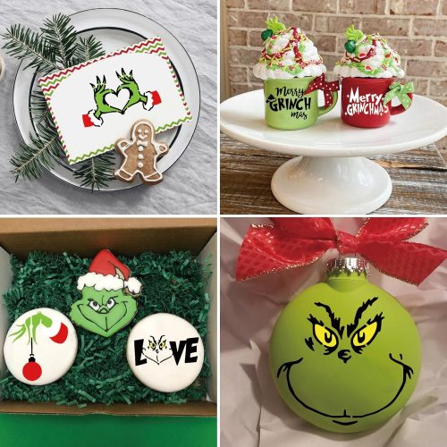Small Christmas Stencils for Painting on Wood Reusable, Holiday Merry Christmas Tree Ornament Stencils for Crafts Wood Board Card Decor (30 Christmas 3in)