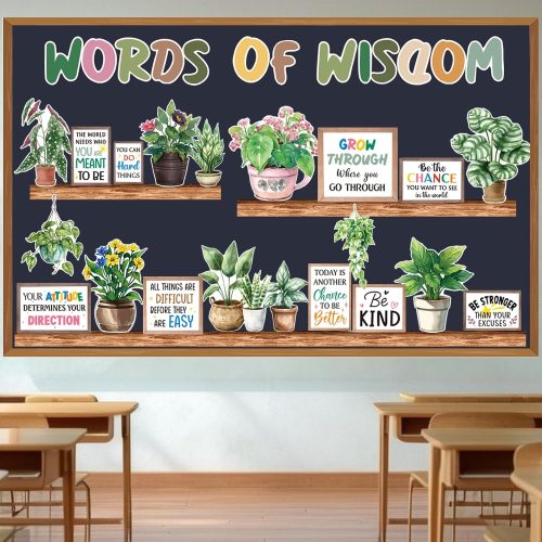 1 Bulletin Board Set - Plants Inspirational Classroom Decorations Bulletin Board Set Reading Library Back to School Classroom Decorations