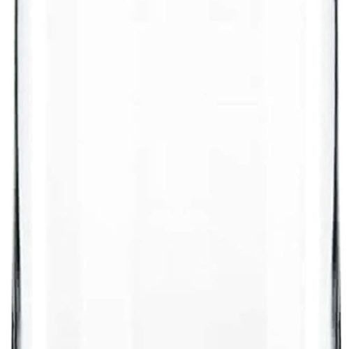 1 CYS Excel Clear Glass Cylinder Vase (H:12" D:4") | Multiple Size Choices Glass Flower Vase Centerpieces | Hurricane Floating Candle Holder