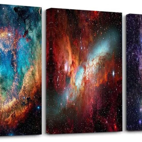 pchmcu 3 Pack Galaxy Diamond Painting Kits for Adults,5D Diamond Art Painting,DIY Full Drill Crystal Rhinestone Arts and Crafts,Gem Art Star Painting with Diamond Home Wall Decor 9.8x13.8 inch