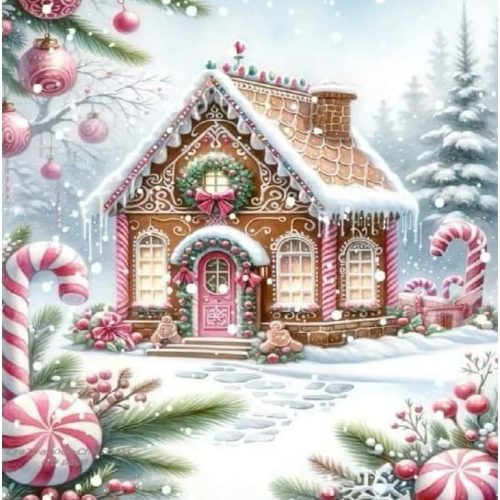 askkqtx Christmas Diamond Art Kits for Adults - Christmas Snowscape House Landscape Diamond Painting Kits Full Drill Crystal Rhinestone Gem Art Craft Kits for Home Wall Decor 12X16Inch