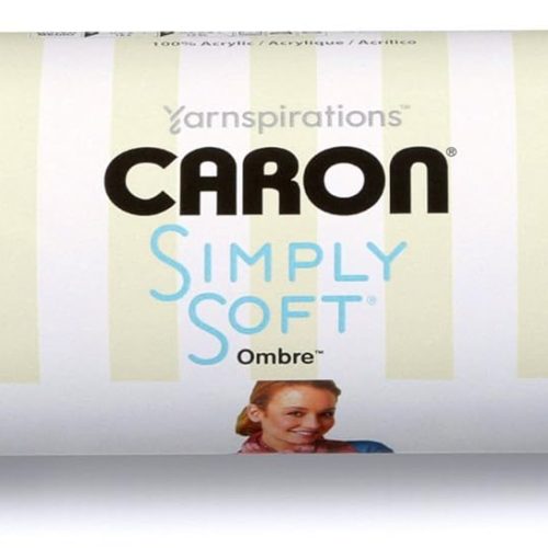 Caron Simply Soft Ombre Yarn (4) Medium Gauge 100% Acrylic - 5oz - Sat Blue Jeans - Machine Wash & Dry