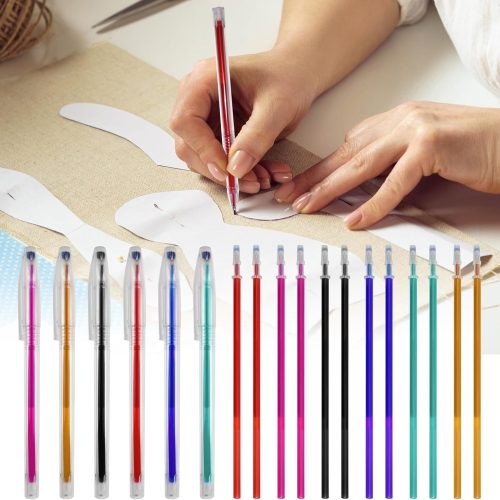72pcs Heat Erasable Pens for Fabric, Assorted Colors, Fabric Pens for Sewing Erasable for Quilting Sewing DIY Dressmaking Fabrics Tailors Chalk