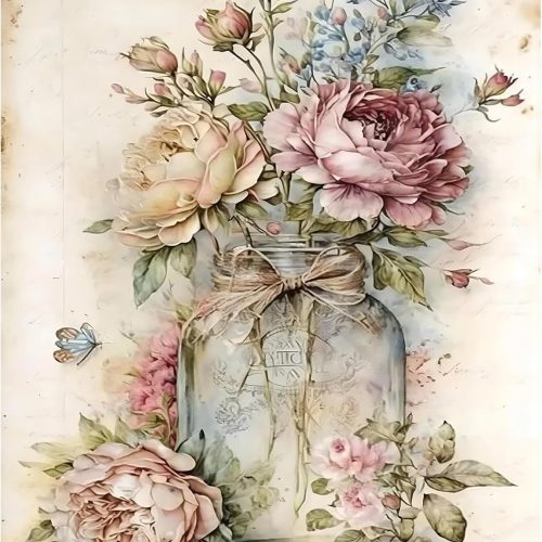 Paint by Numbers Kit for Adults Beginners, Flower DIY Easy Acrylic Oil Painting by Numbers on Canvas, Paint-by-Numbers Drawing Kits for Gift Home Wall Decor Without Frame 16x20in