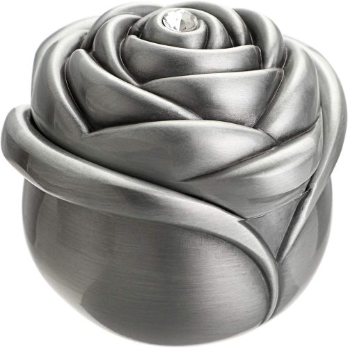 Rose Shape Vintage Jewelry Box - Small Trinket Storage Holder Case Keepsake Organizer Box for Rings Earrings Necklace Treasure, Gift for Women, Small