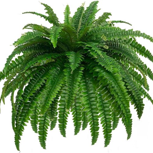 1 GYERB Large Fake Boston Ferns, 88 Branches Artificial Ferns, Faux Fern Plants for Home, Office, Garden Indoor Outdoor Decoration(48 inch,1pack)