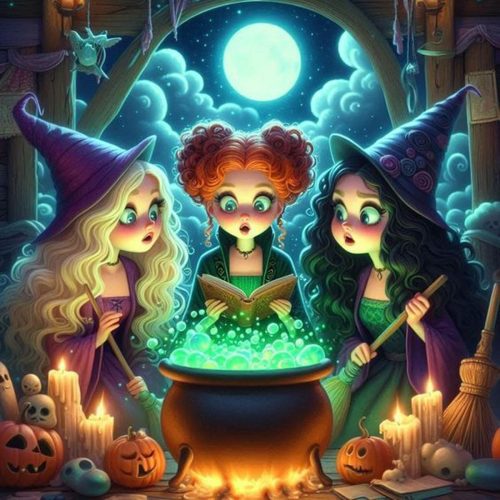 1 Halloween Diamond Art Kits for Adults,5D DIY Diamond Painting Kits Full Round Drills,Diamond Arts and Crafts Kits for Relax and Home Wall Decor 14X14 Inch