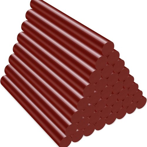 1 ENPOINT 36 Pack Metallic Red Hot Glue Sticks, 4" Long x 0.43" Dia Hot Melt Glue Sticks Colored Full Size, Sealing Wax Adhesive Sticks for Stamp, Crafting, Christmas Cards, Decoration, Repairs