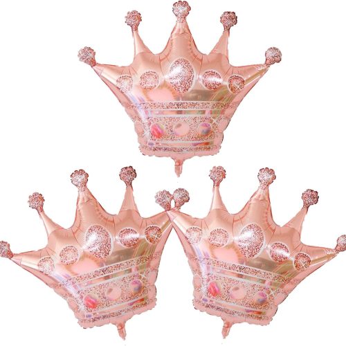 1 30 Inch Crown Balloons Foil Helium for Birthday Anninversary Christmas Party Supplies 3Pcs