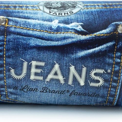 Yarn, Soft Jeans Yarn for Crocheting and Knitting, Stonewash, 1 Pack