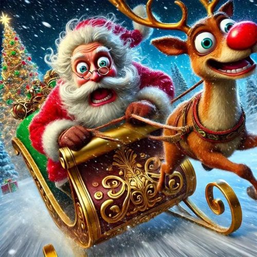Christmas Diamond Art Kits for Adults - Santa Claus Diamond Painting Kits for Adults, 5D DIY Full Round Drill Paint with Diamonds Dots Gem Art Crafts Kits for Home Decor Gift 14x14inch