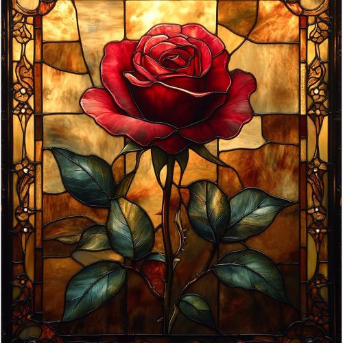 obterie Rose Paint by Numbers Kit for Adults Beginner Flowers Oil Painting Kit Adult Paint by Number Kits on Canvas DIY Painting for Beginners Art by Numbers for Gifts Home Wall Decor 16x20 Inch