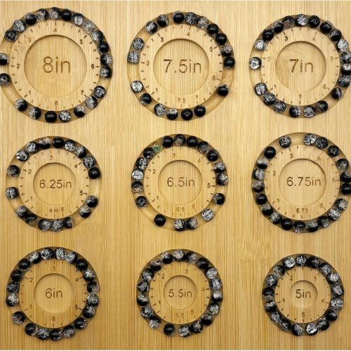 1 Bead Boards for Jewelry Making, Bamboo Beading Board for Jewelry Bracelet Making, Bracelet Bead Board for Bracelet, Jewelry Making Supplies, Sizes 5" to 8"