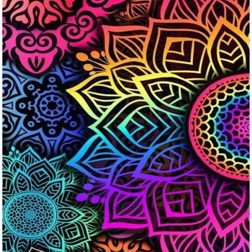 1 ICECHEN Mandala Diamond Painting Kits for Adults, Colorful 5D Diamond Art Kits for Adults Beginner, Paint with Diamonds Pictures DIY Full Drill Gem Painting Kit Diamond Dots for Home Wall Decor