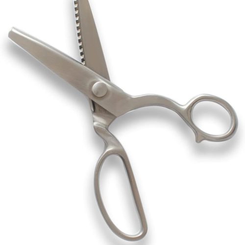 All Stainless Steel Pinking Shears Scissors for Fabric Heavy Duty Serrated Pinking Shears Decorative Edge Zig Zag Cut Scissors 8 Inch