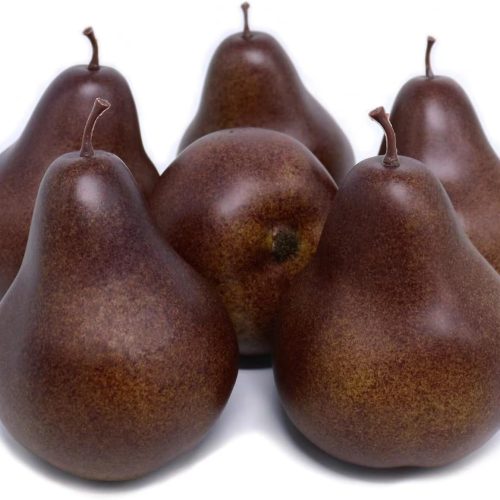 1 6pcs Fake Pears Artificial Fruits Vivid Brown Pears for Home Fruit Shop Supermarket Desk Office Restaurant Decorations Or Props (Brown)