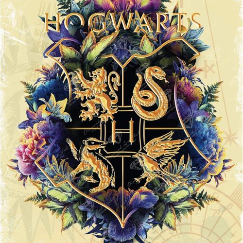 1 DIAMOND ART CLUB Hogwarts Crest - Fine Oddities Diamond Painting Kit, Fun DIY Crafts for Adults, Square Diamond Art Canvas, 17" x 24"