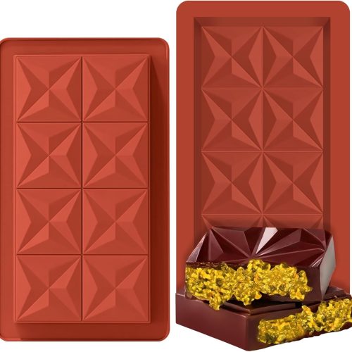 Chocolate Bar Mold - 2 Pack Chocolate Molds Deep Dubai Chocolate Bar Mold Deep Silicone Candy Bar Molds