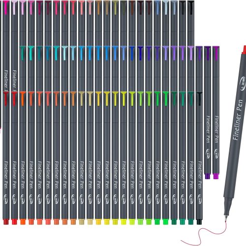 1 Vanstek 72 Colors Journal Planner Colored Pens, Fineliner Pens for Journaling, Writing Coloring Drawing, Note Taking, Calendar, Planner, Art Office School Gift Supplies