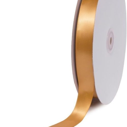 Creative Ideas PSF0708-690 Solid Satin Ribbon, 7/8"/100 yd, Antique Gold