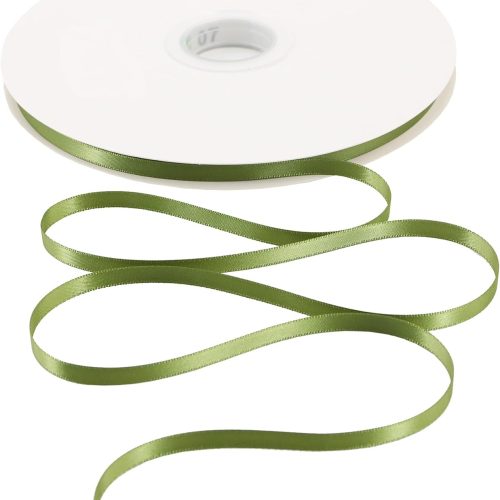 Solid Color Satin Ribbon 1/4 inch x 100 Yards Roll Willow Double Faced for Gift Wrapping Crafts Wedding Decoration, Wedding Invitation Card, Birthday Party Decoration