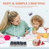 Roamall Safety Eye Tool - 230 PCS Crochet Eyes Amigurumi for Crocheting Stuffed Animals Safety Eye Snapper Tool Fits 5-30mm Eyes Doll Making Supplies Blue