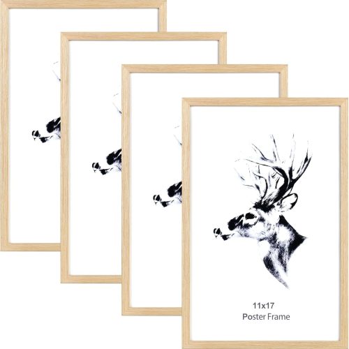 4 5x7 Black Picture Frame with Mat for 4x6 Set of 4, Solid Wood Photo Frames with Tempered Glass, 5 by 7 Wooden Picture Frames Display on Tabletop or Wall Mounting (4 Pack, Anthracite Black)