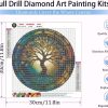 RYMILIE Diamond Painting Kits for Adults - Tree of Life DIY 5D Diamond Art Kits Full Drill Diamond Dots Paintings with Diamonds Gem Art and Crafts Home Decor 12x12inch