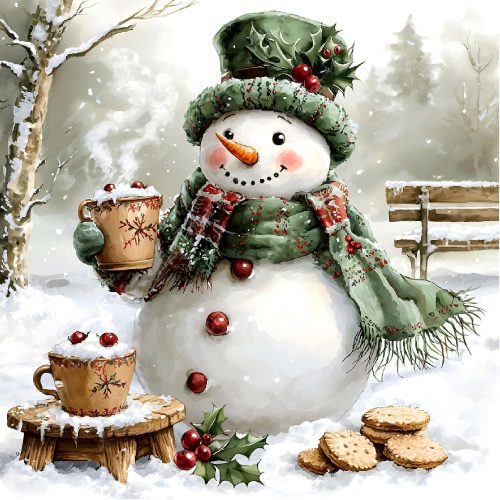 MRMIOOM Diamond Painting Kits for Adults-Snowman Diamond Art Kits for Adults, 5D Christmas Diamond Art Painting, DIY Full Drill Gem Art and Crafts 14x14inch