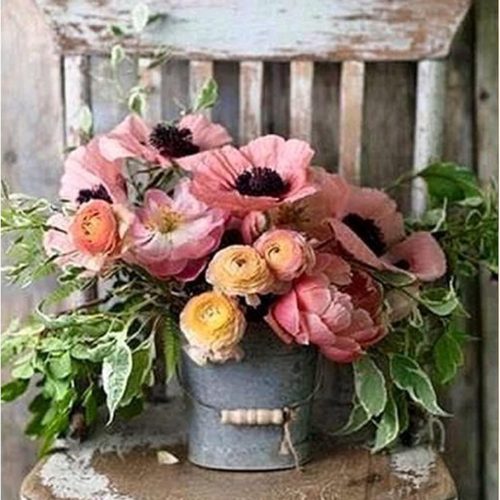 Septo 5D Diamond Art Kits for Adults,Diamond Art with Full Tools Accessories,Exquisite Flowers Inlaid with Crystal and Diamond,Good for Home Wall Decor(12x16inch)