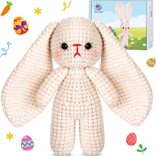 Crochet Kit for Beginner, Crochet Starter Kit with Step-by-Step Video Tutorials, Learn Crochet Kits for Adults Kids Women Men Complete Kit Included, 2 Packs Fox(40%+ Yarn)