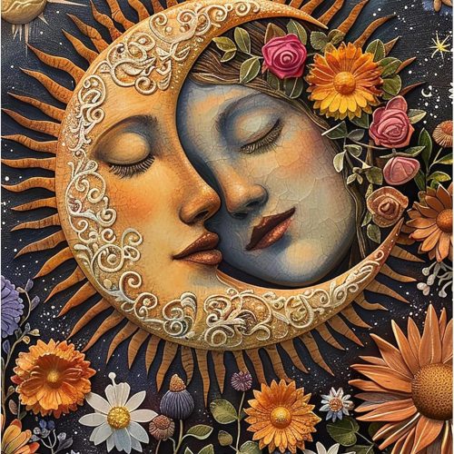 JOASURA Moon Diamond Painting Kits for Adults,DIY Diamond Art Painting Round Full Drill 12x16in,5D Diamond Dots Art for Beginning Home Wall Decor