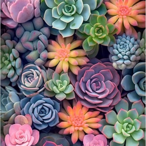 Ycydilirab Succulent Paint by Numbers Kits for Adults Beginners-Succulent Plant Paint by Number for Adult,Easy Canvas Paint by Numbers for Adults for Home Wall Decoration and Gifts 16X20 inch