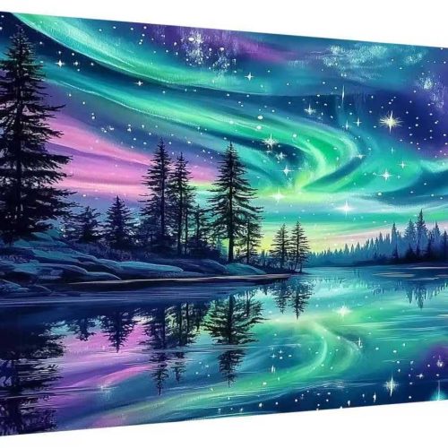 Large Diamond Art Kits for Adults, Moon Diamond Painting Kits for Adults, Full Round Big Diamond Art Paint by Diamonds Wall Art Decor 27.5x15.7 inch