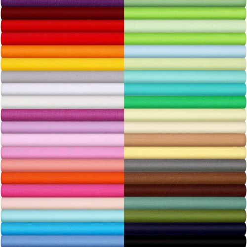 1 40 Piece Solid Color Fabric Bundles - 10 x 10 Inch Multi-Color Fabric Squares for Quilting, Patchwork, Sewing & Craft (Classic Color)