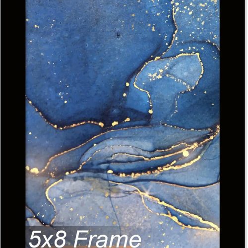 5x8 Picture Frame, Black Frame for 5 x 8 Inch Picture Poster Photo, Light Weight and High Transparent 5 by 8 Frame for Wall - 1 Pack/Black/5"x8"