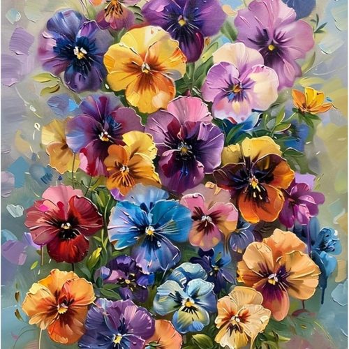 1 cewlonp Flowers Diamond Painting Kits for Adults-Flowers Diamond Art Kits for Adults Beginner,DIY Full Drill Gem Art for Home Wall Decor(12x16inch)