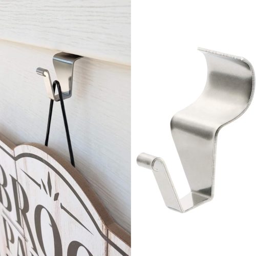1 Vinyl Siding Hooks, (8 Pack) No Drilling Siding Clips for Hanging Outdoor Decorations and String Lights, Reusable Heavy-Duty Wreath Hangers for Hanging Front Porch Patio Decor