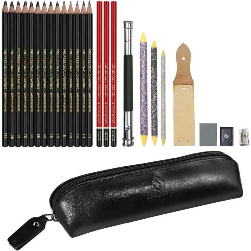 Sketching and Drawing Pencils Set-26pcs,Art Supplies Drawing Kit,Graphite Charcoal Professional Pencils Set, Adults Beginners Artist