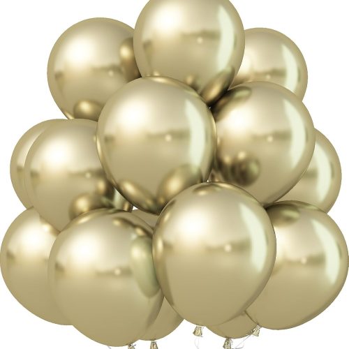 1 Metallic Gold Balloons, 12Inch Chrome Light Gold Balloons 30Pcs Champagne Gold Metallic Party Balloons Golden Helium Latex Balloon for Birthday Baby Bridal shower Boho Wedding Party Decorations