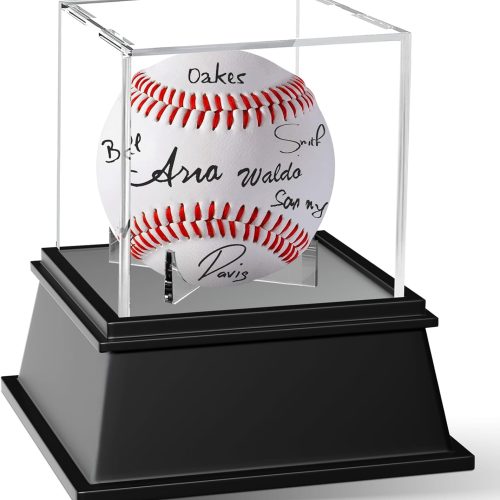 1 Baseball Display Case, Baseball Holder Display Case, Acrylic UV Protected Baseball Case for Display, for Autographed Baseball