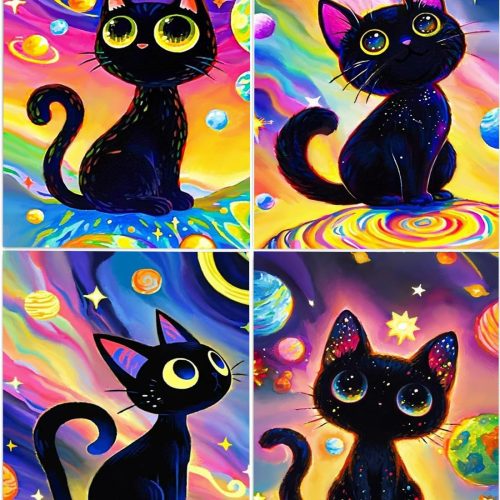 1 4 Pack 5D Diamond Painting Kits for Adults, Diamond Art Kits for Beginners of All Ages, Round Full Drill Painting by Numbers Crafts Home Wall Decor 12 x 16 Inches Floral