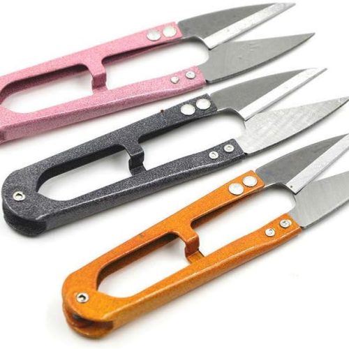 DEEINN 4.1inch Sewing Scissors(pack of 3) Yarn Thread Cutter Small Snips Trimming Nipper - Great for Stitch, Mini DIY Supplies (Multicolored-3)