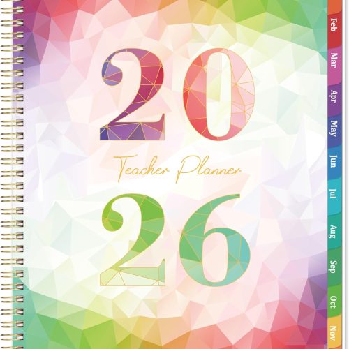 Teacher Planner 2026 - Teacher Lesson Planner 2026, January - December, 8.5'' x 11'' with Monthly Tabs, Inner pocket